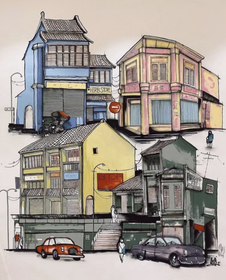 Mural at Sg Mas Plaza